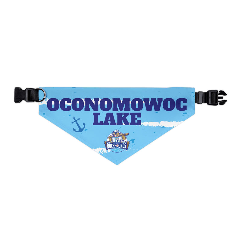 Oconomowoc Lake | DockHounds Blue Pet Bandana Collar