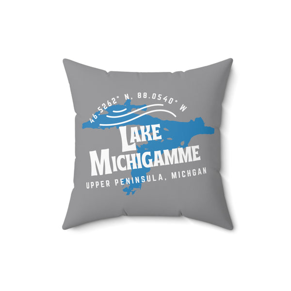 Lake Michigamme Square Pillow