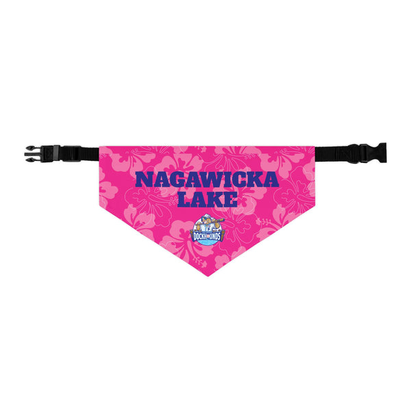 Nagawicka Lake | DockHounds Pink Pet Bandana Collar