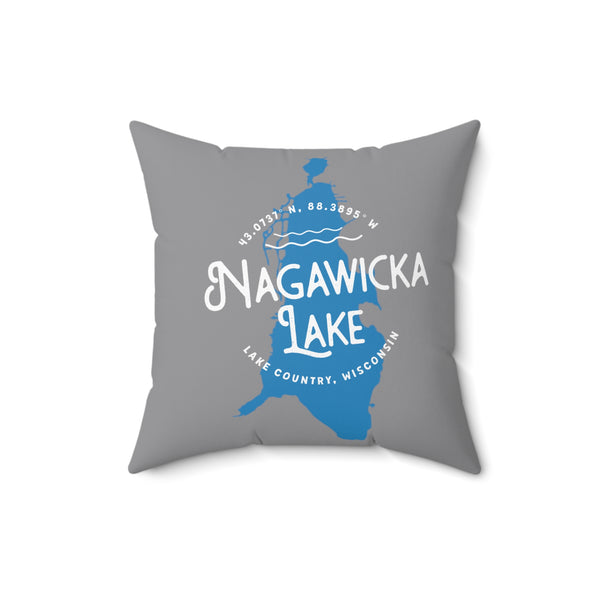 Nagawicka Lake Square Pillow