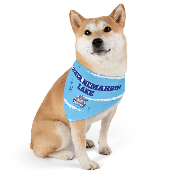 Lower Nemahbin Lake | DockHounds Blue Pet Bandana Collar