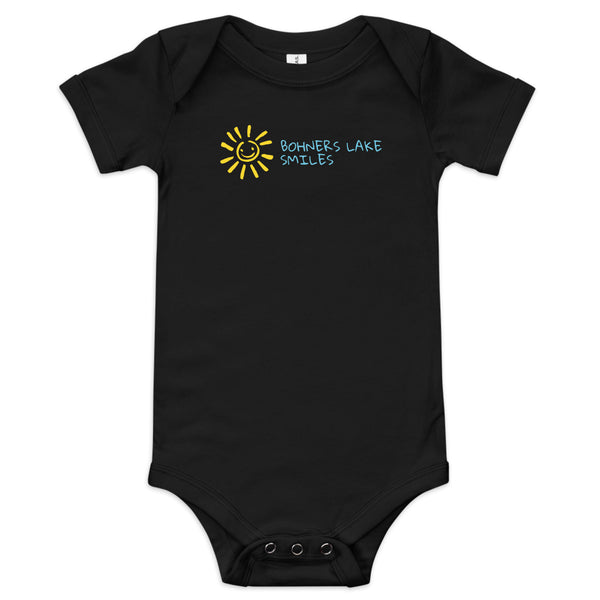 Bohners Lake | Smiles | Baby Short Sleeve One Piece | 4 Colors