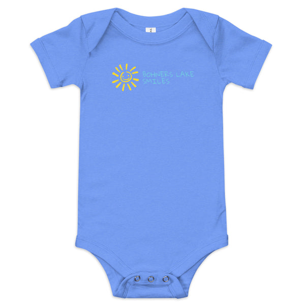 Bohners Lake | Smiles | Baby Short Sleeve One Piece | 4 Colors