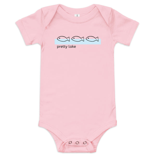 Pretty Lake | Fish | Baby Short Sleeve One Piece | 3 Colors