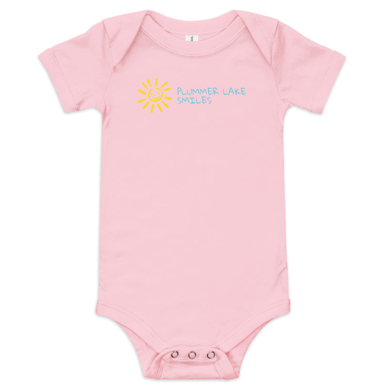 Plummer Lake | Smiles | Baby Short Sleeve One Piece | 4 Colors