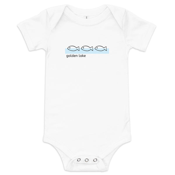 Golden Lake Fish | Baby Onesie | 5 Colors