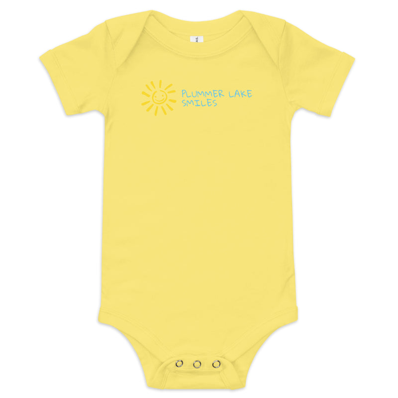 Plummer Lake | Smiles | Baby Short Sleeve One Piece | 4 Colors