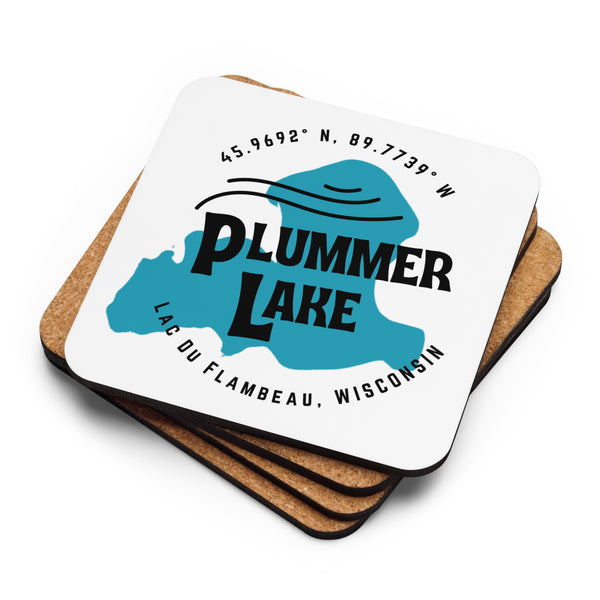 Plummer Lake | Cork-Back Coaster