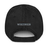 Black cap back view on a white background