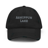 Ashippun Lake | Embroidered Distressed Hat | 4 Colors