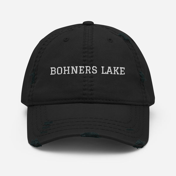 Bohners Lake | Embroidered Distressed Hat | 4 Colors