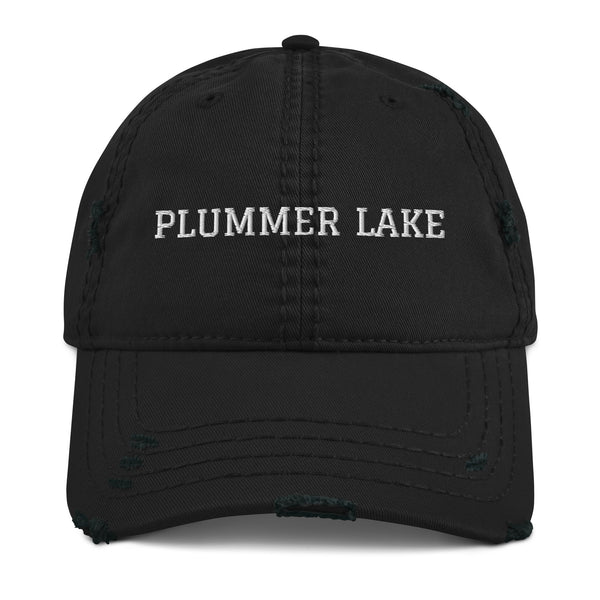 Plummer Lake | Embroidered Distressed Hat | 4 Colors