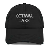 Ottawa Lake | Embroidered Distressed Hat | 4 Colors