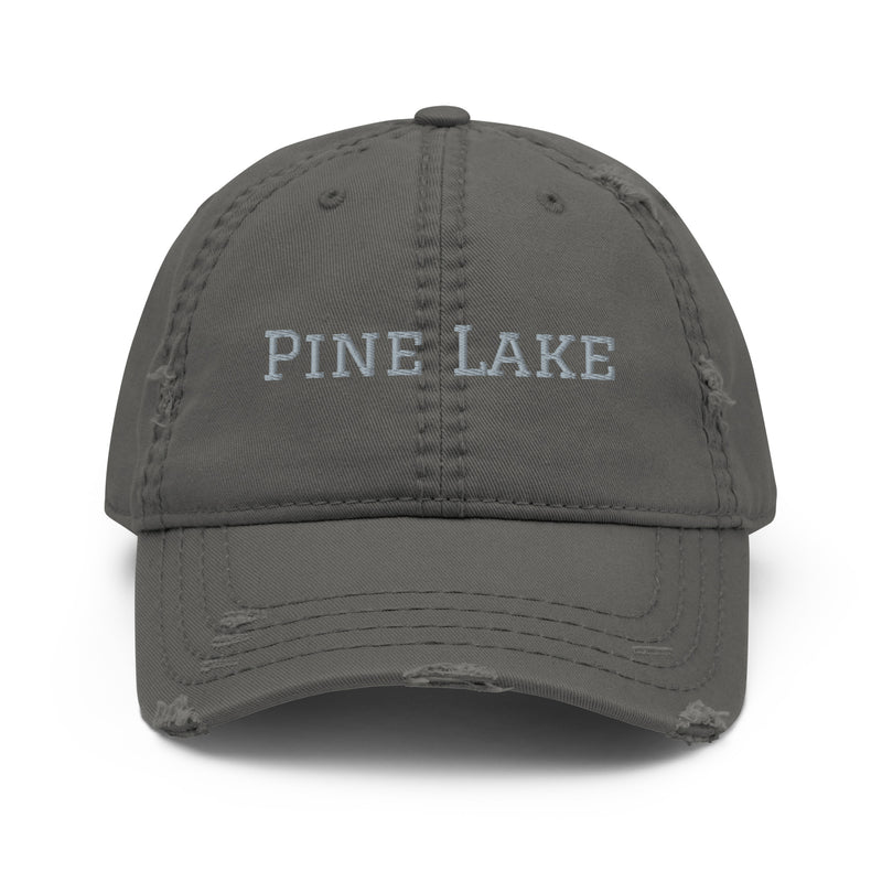Pine Lake | Embroidered Distressed Hat | 4 Colors