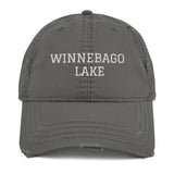 Winnebago Lake | Embroidered Distressed Hat | 4 Colors