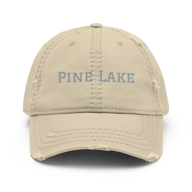 Pine Lake | Embroidered Distressed Hat | 4 Colors