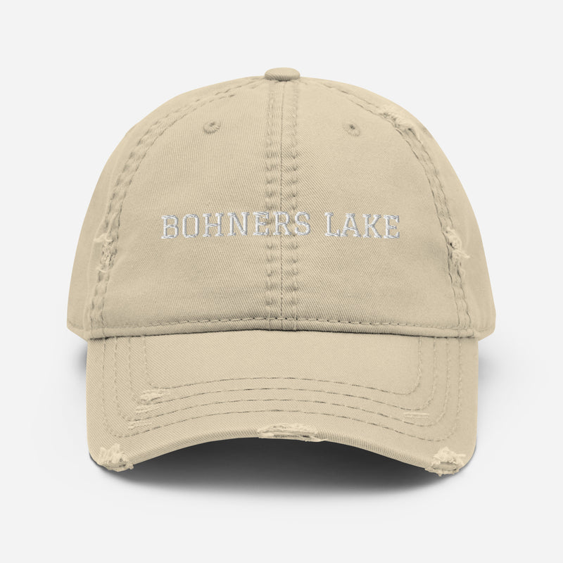 Bohners Lake | Embroidered Distressed Hat | 4 Colors
