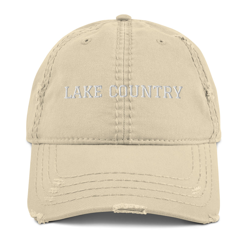 Lake Country | Embroidered Distressed Hat | 4 Colors