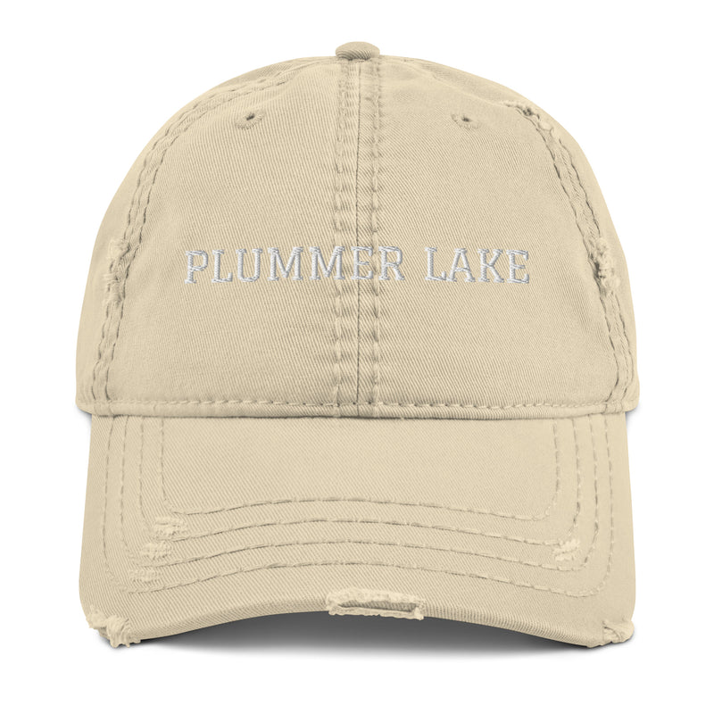 Plummer Lake | Embroidered Distressed Hat | 4 Colors