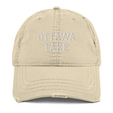 Ottawa Lake | Embroidered Distressed Hat | 4 Colors