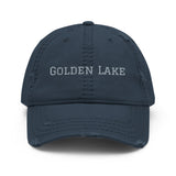 Golden Lake | Embroidered Distressed Hat | 4 Colors