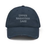 Upper Nashotah Lake | Embroidered Distressed Hat | 4 Colors