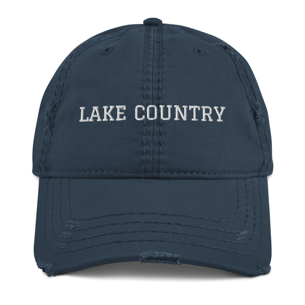 Lake Country | Embroidered Distressed Hat | 4 Colors