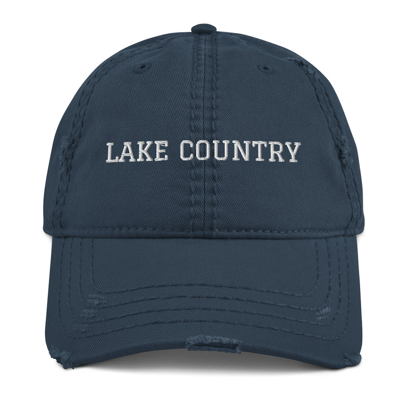 Lake Country | Embroidered Distressed Hat | 4 Colors