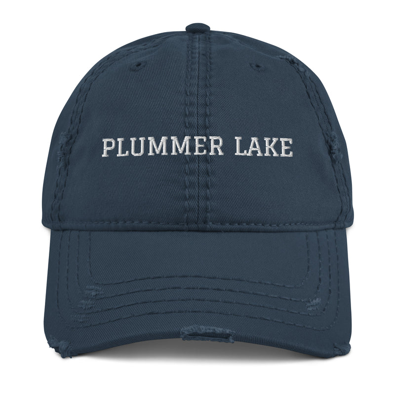 Plummer Lake | Embroidered Distressed Hat | 4 Colors