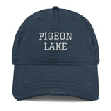 Pigeon Lake | Embroidered Distressed Hat | 4 Colors