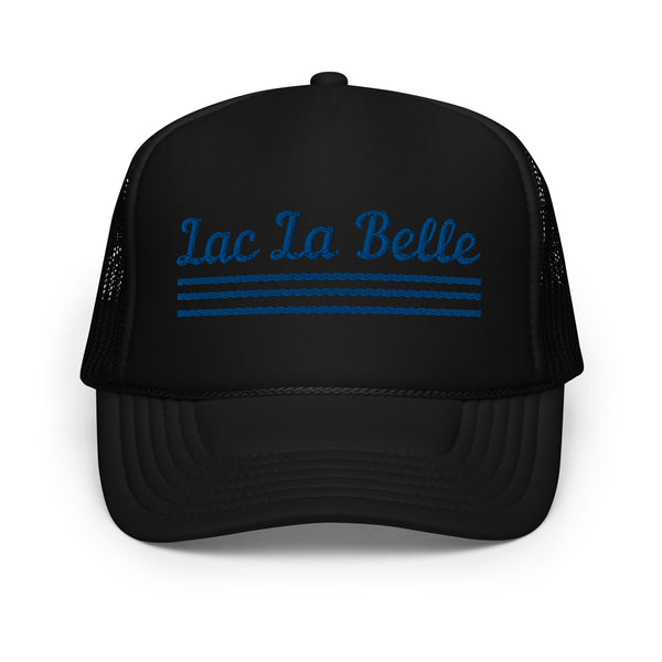 Lac La Belle Line Design | Foam Snapback Hat | 4 Colors