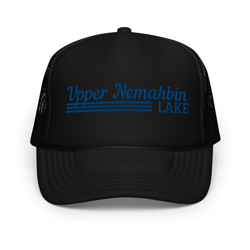 Upper Nemahbin Lake Line Design | Foam Snapback Hat | 4 Colors