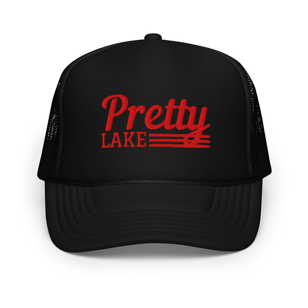 Pretty Lake Line Design | Foam Snapback Hat | 6 Colors