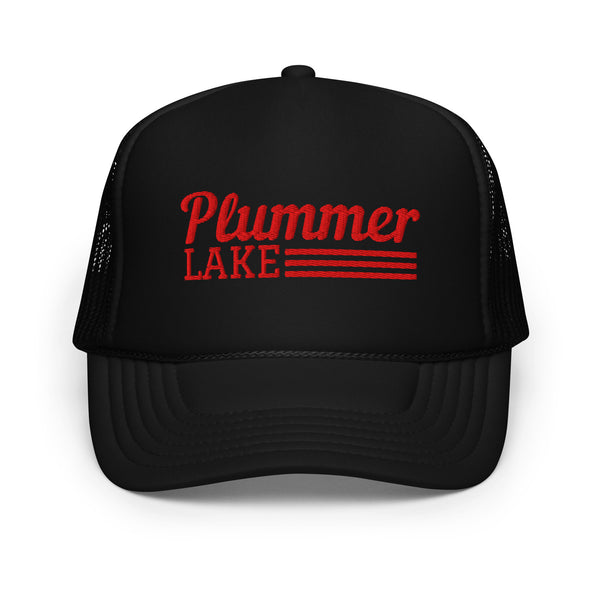 Plummer Lake Line Design | Embroidered Foam Snapback Hat | 6 Colors