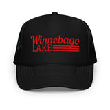 Winnebago Lake Line Design | Foam Snapback Hat | 6 Colors