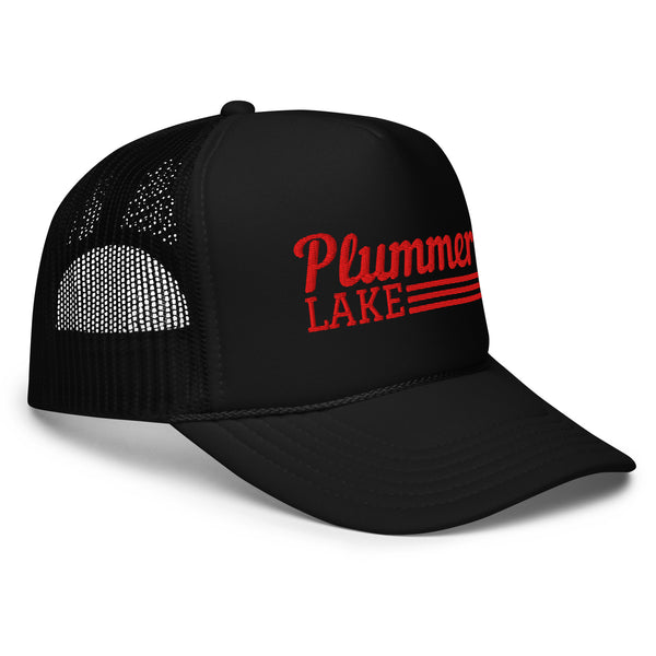 Plummer Lake Line Design | Embroidered Foam Snapback Hat | 6 Colors