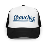 Okauchee Lake Line Design | Foam Snapback Hat | 4 Colors