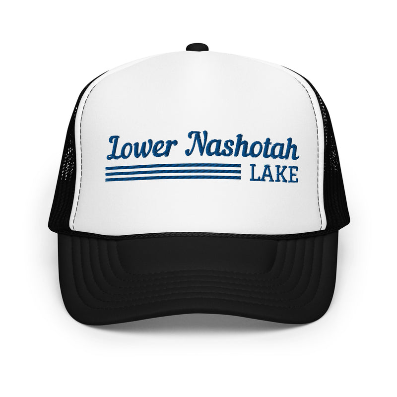 Lower Nashotah Lake Line Design | Foam Snapback Hat | 4 Colors