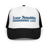 Lower Nemahbin Lake Line Design | Foam Snapback Hat | 4 Colors