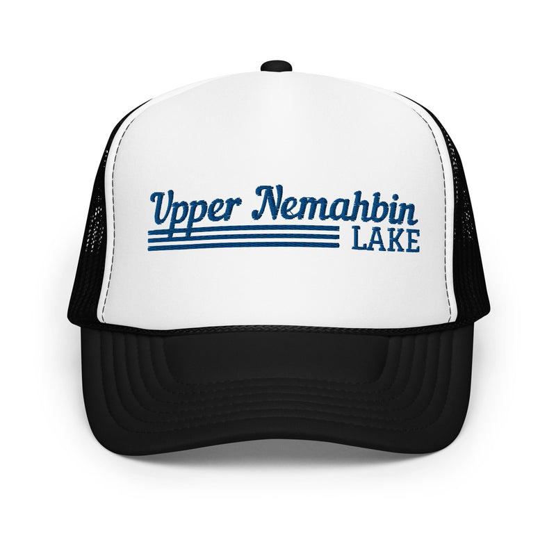 Upper Nemahbin Lake Line Design | Foam Snapback Hat | 4 Colors