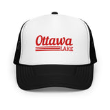 Ottawa Lake Line Design | Foam Snapback Hat | 6 Colors
