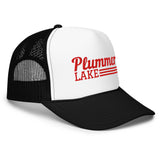 Plummer Lake Line Design | Embroidered Foam Snapback Hat | 6 Colors