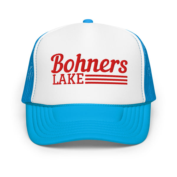 Bohners Lake Line Design | Embroidered Foam Snapback Hat | 6 Colors