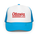 Ottawa Lake Line Design | Foam Snapback Hat | 6 Colors