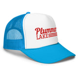 Plummer Lake Line Design | Embroidered Foam Snapback Hat | 6 Colors