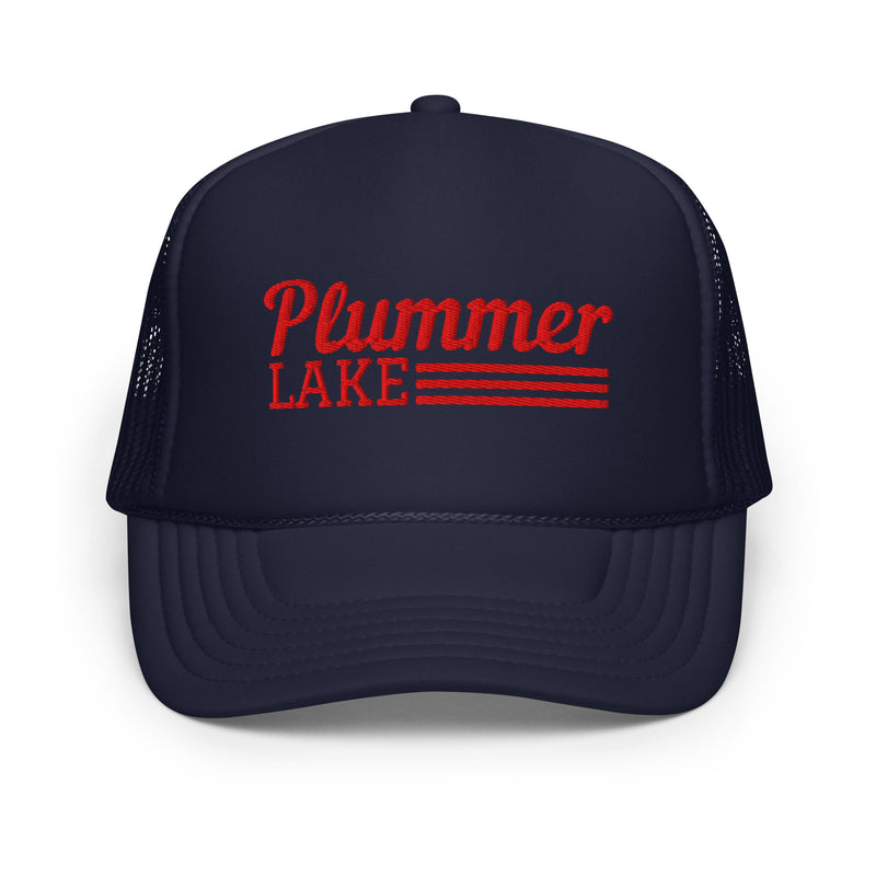Plummer Lake Line Design | Embroidered Foam Snapback Hat | 6 Colors