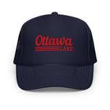 Ottawa Lake Line Design | Foam Snapback Hat | 6 Colors