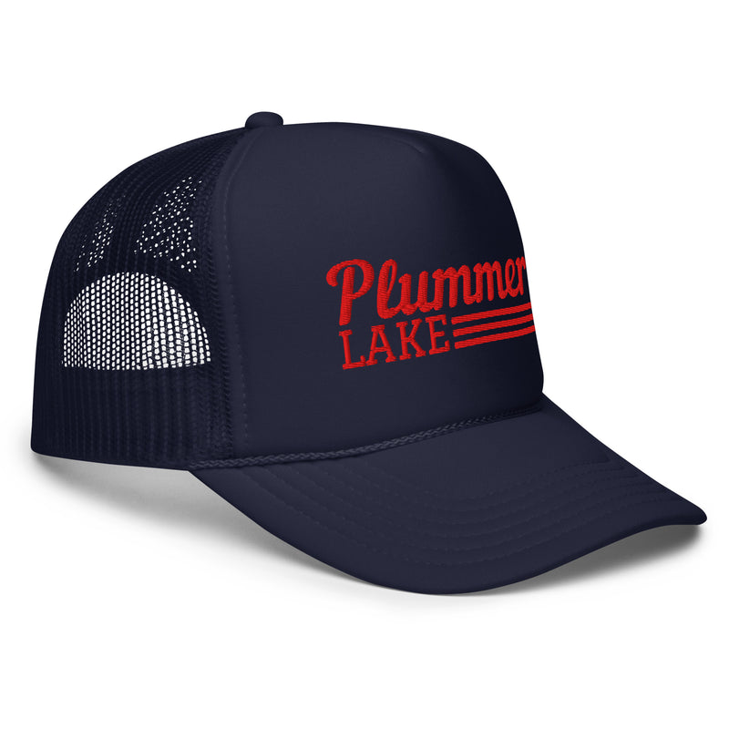 Plummer Lake Line Design | Embroidered Foam Snapback Hat | 6 Colors