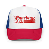 Winnebago Lake Line Design | Foam Snapback Hat | 6 Colors