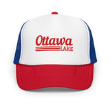 Ottawa Lake Line Design | Foam Snapback Hat | 6 Colors